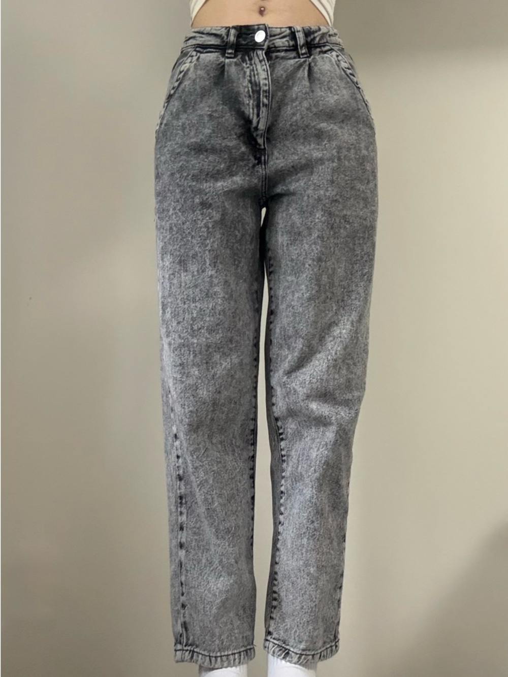 GARAGE Denim High Rise Washed Out Jeans Black Size 00 GUC